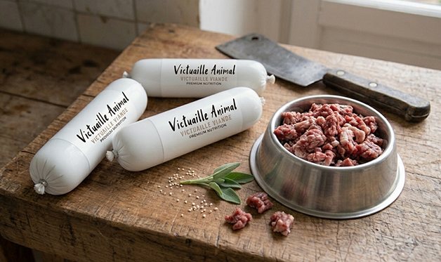 boudin viande chien , ingrédients de qualités, pâtée pour chien , barf chien, repas complets chien et chat , humide pour chat naturel Aliments Premium pour chiens et chats